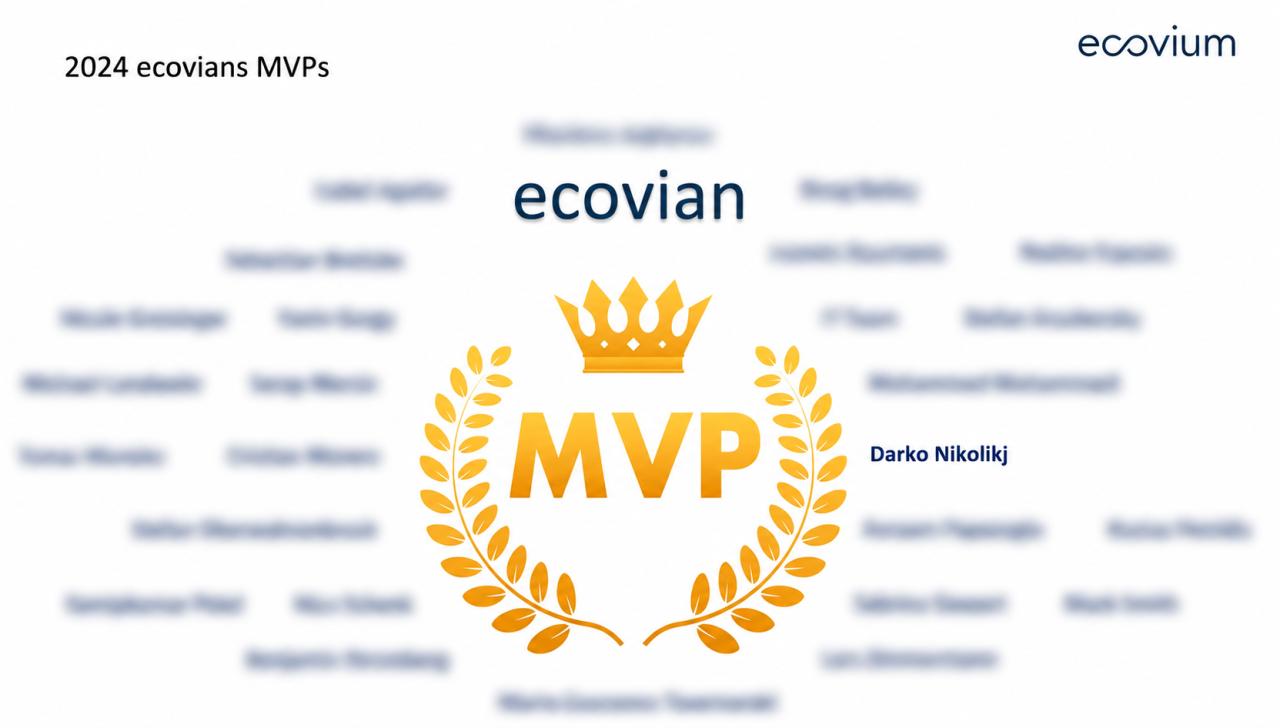 ecovium MVP award